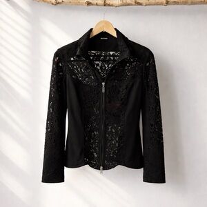 Anatomie Black Lace Women's Blazer  Authentic